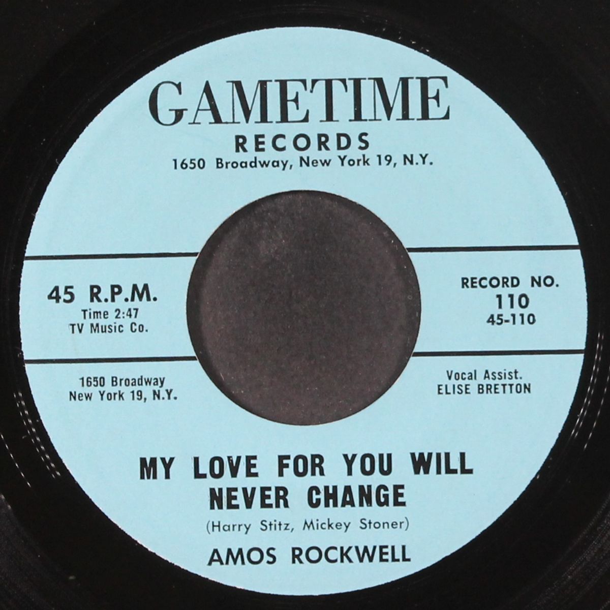 oh baby you / my love for you will never change by VINCENT MACREE / AMOS ROCKWELL