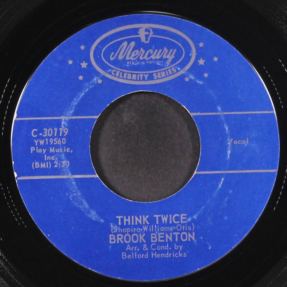 kiddio / think twice by BROOK BENTON