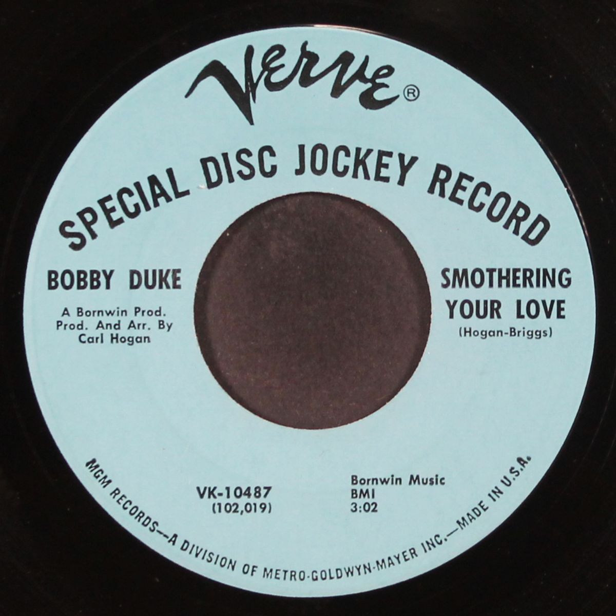 smothering your love / i gotta be with you by BOBBY DUKE