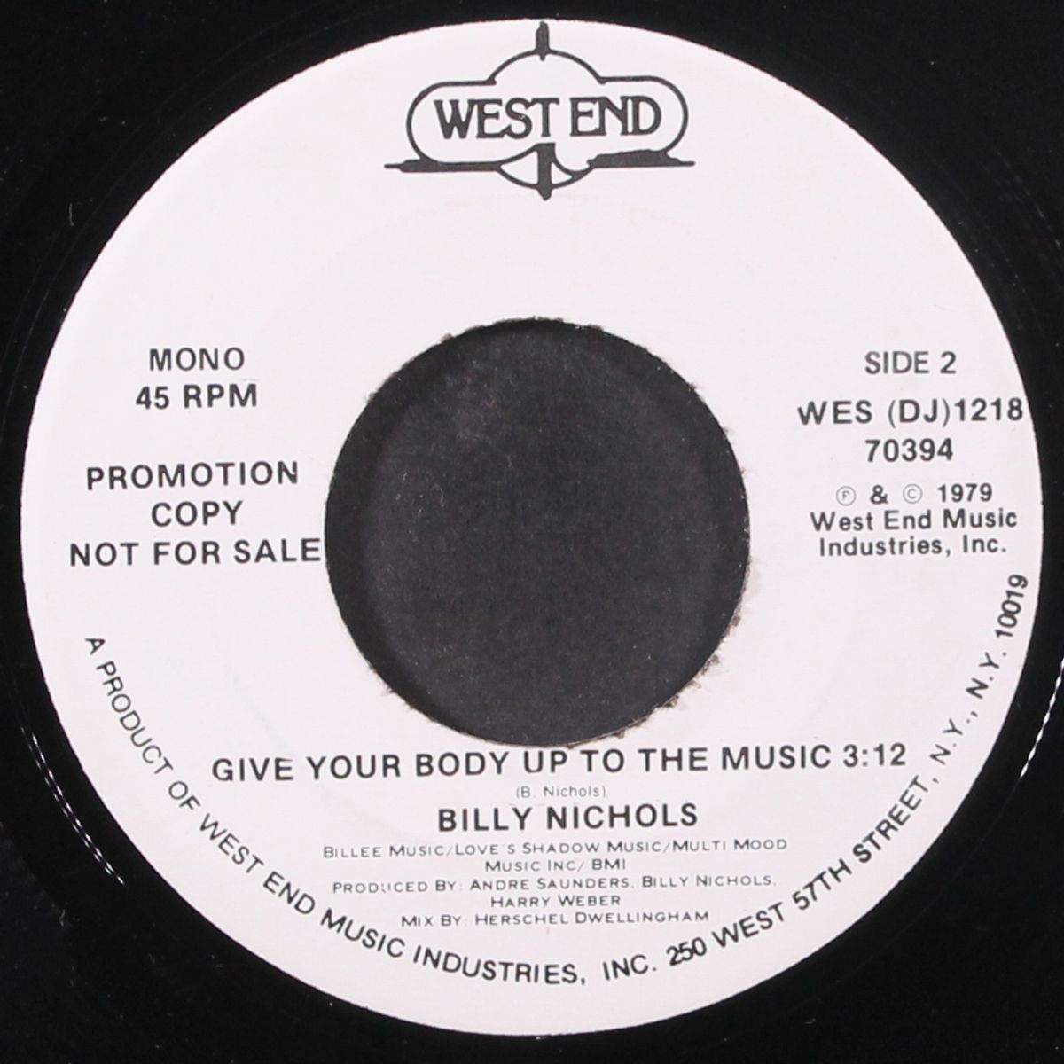 give your body up to the music / long by BILLY NICHOLS