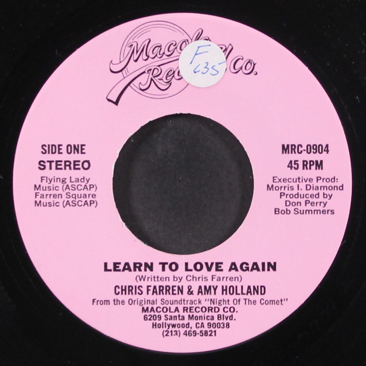 learn to love again / lady in love by CHRIS FARREN & AMY HOLLAND