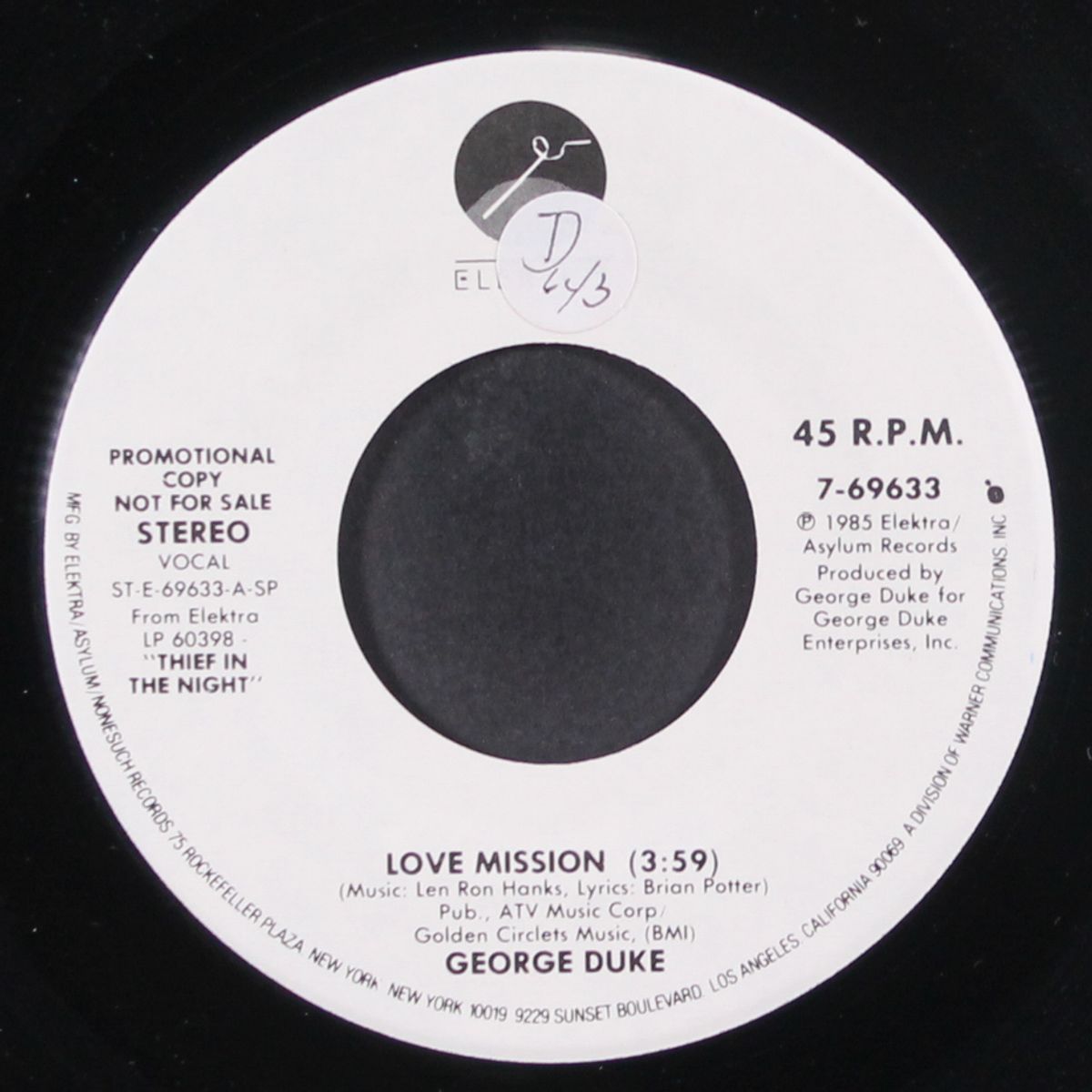 love mission / same by GEORGE DUKE