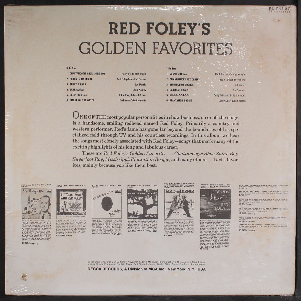 golden favorites by RED FOLEY