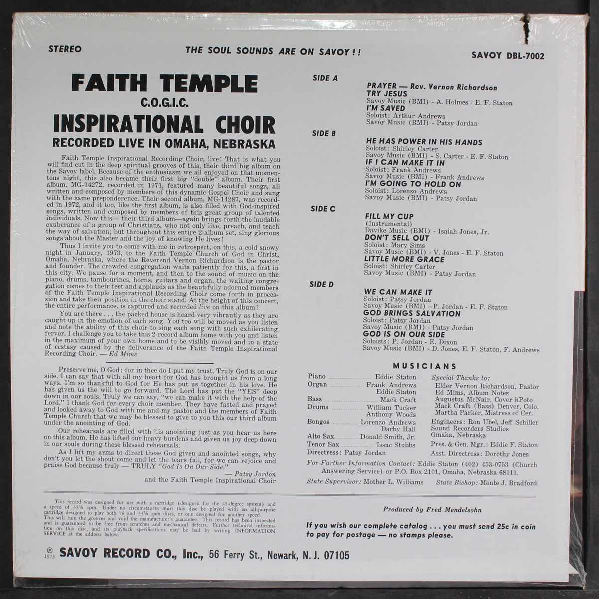 recorded live in omaha, ne by FAITH TEMPLE C.O.G.I.C. INSPIRATIONAL CH