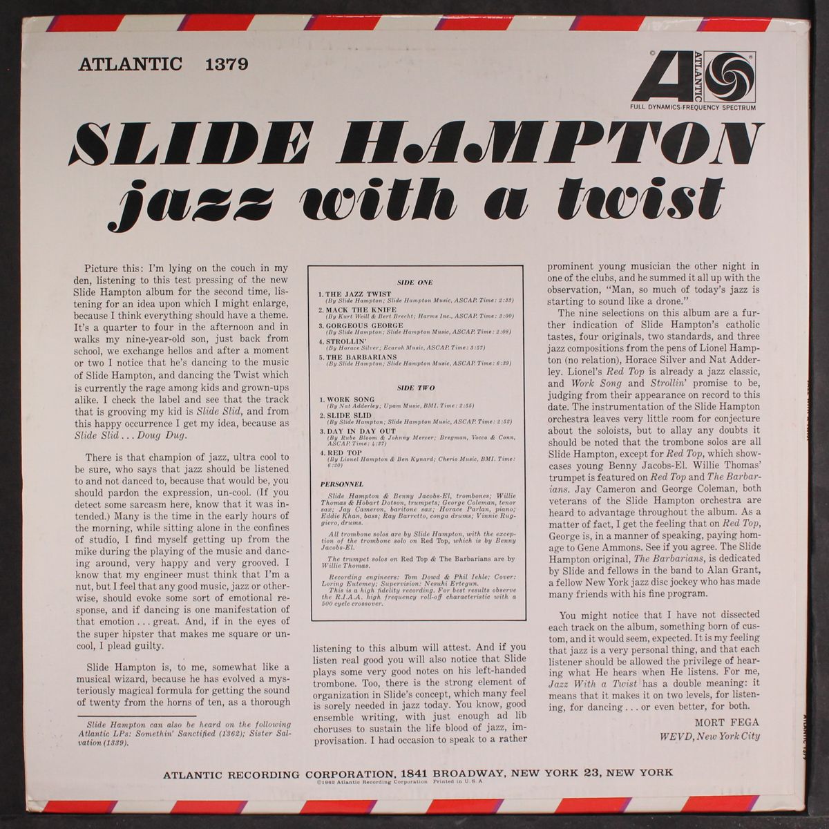 jazz with a twist by SLIDE HAMPTON