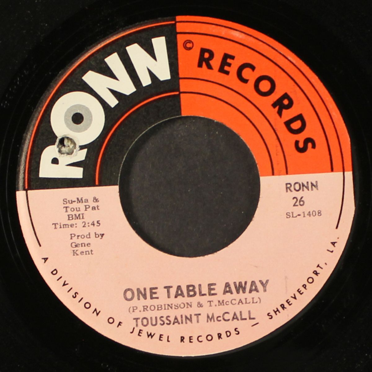 one table away / my love is a guarantee by TOUSSAINT MCCALL