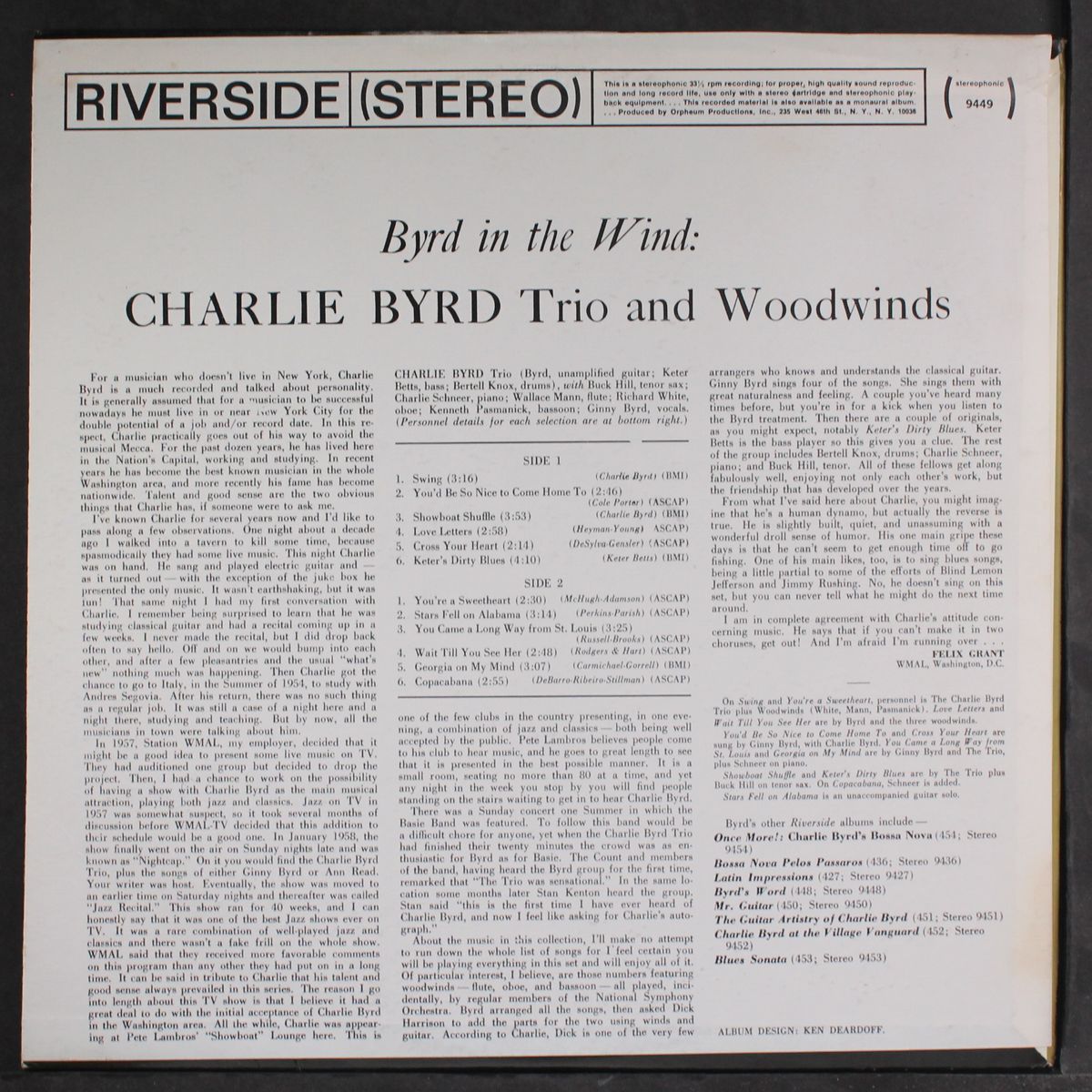 byrd in the wind by CHARLIE BYRD