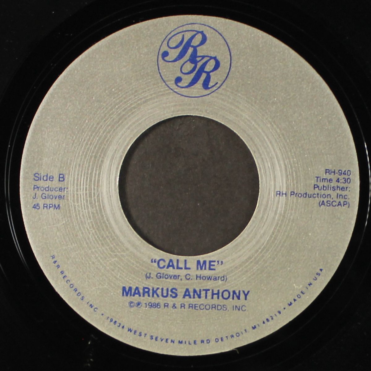 one night of love / call me by MARKUS ANTHONY