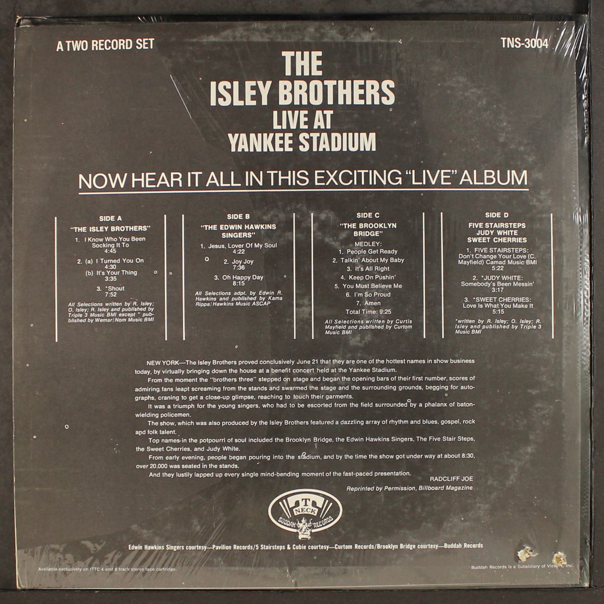 live at yankee stadium by ISLEY BROTHERS
