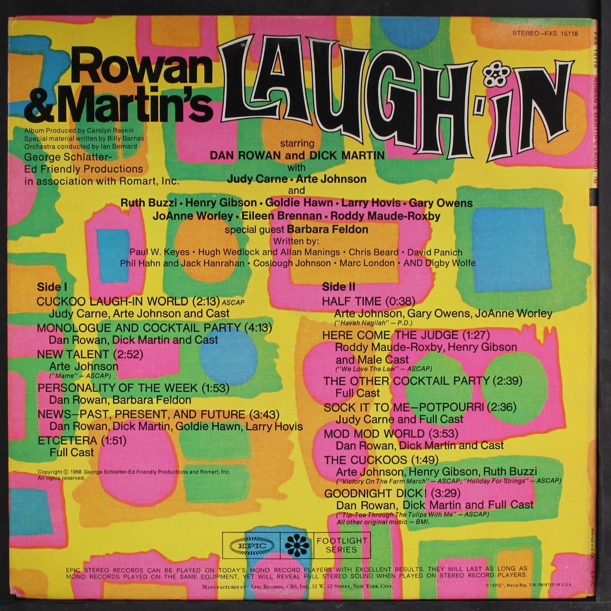 rowan & martin's laugh-in by ORIGINAL TV CAST