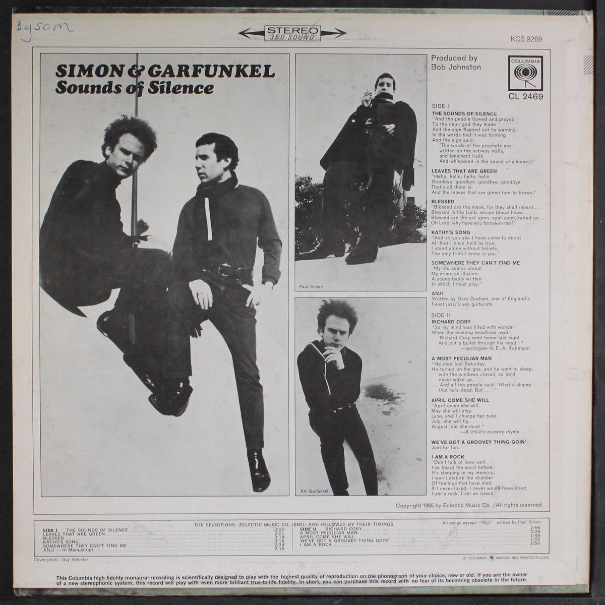 sounds of silence by SIMON & GARFUNKEL