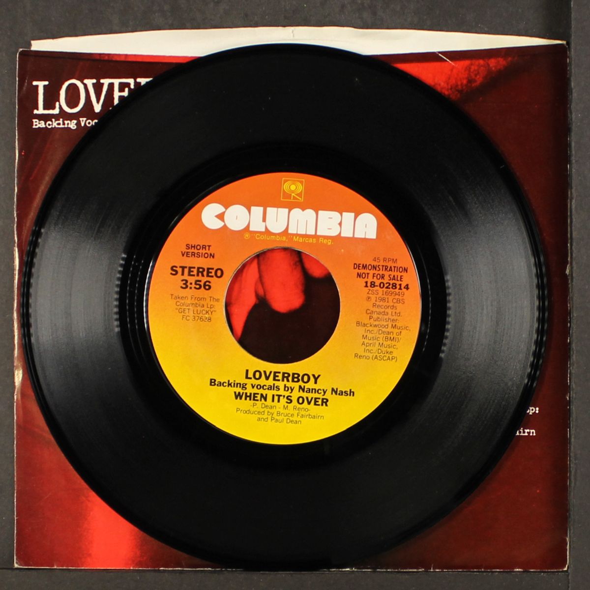 when it's over by LOVERBOY