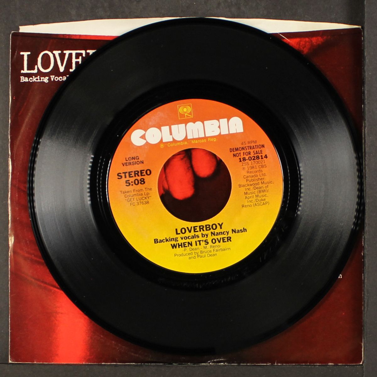 when it's over by LOVERBOY