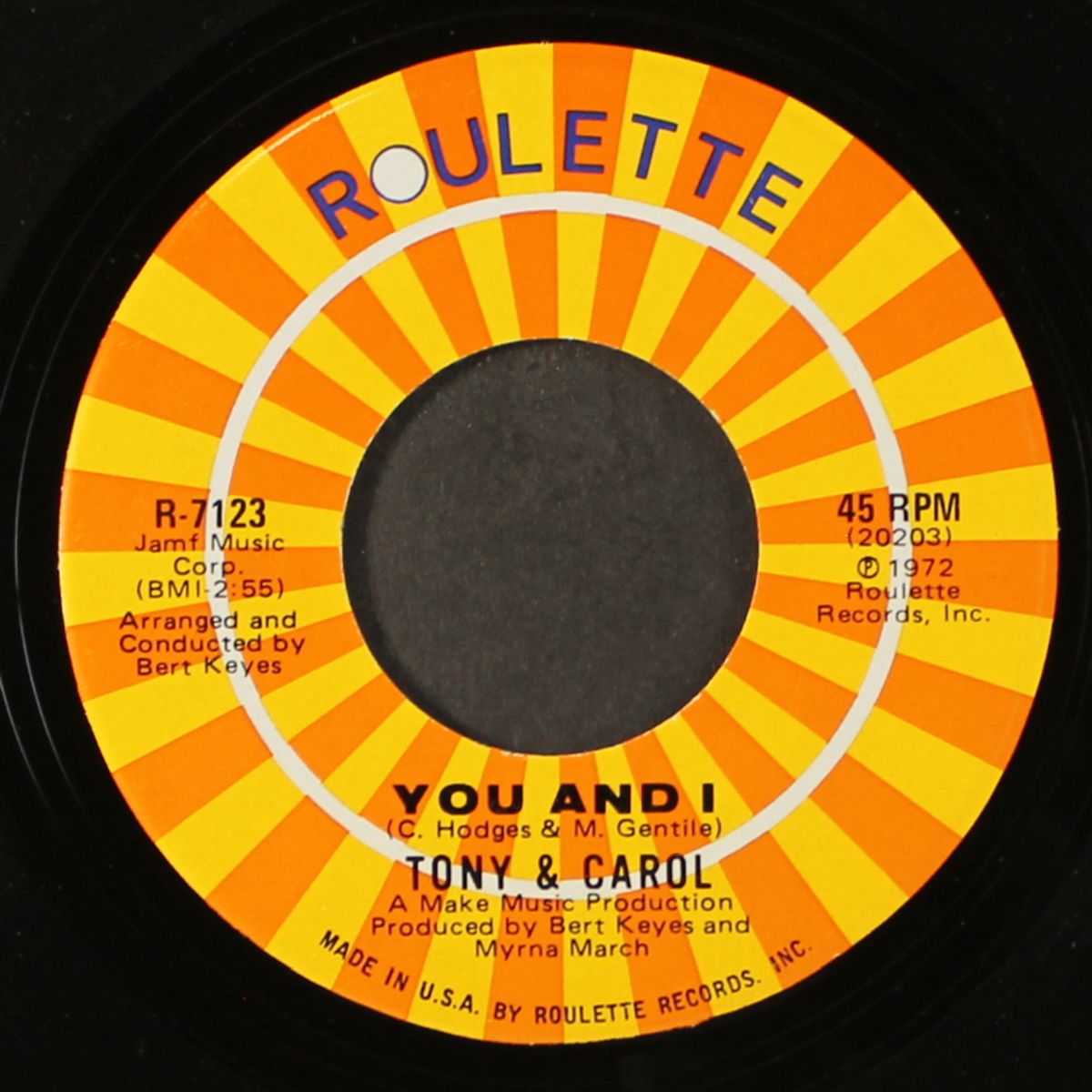 you and i / i do take you by TONY & CAROL