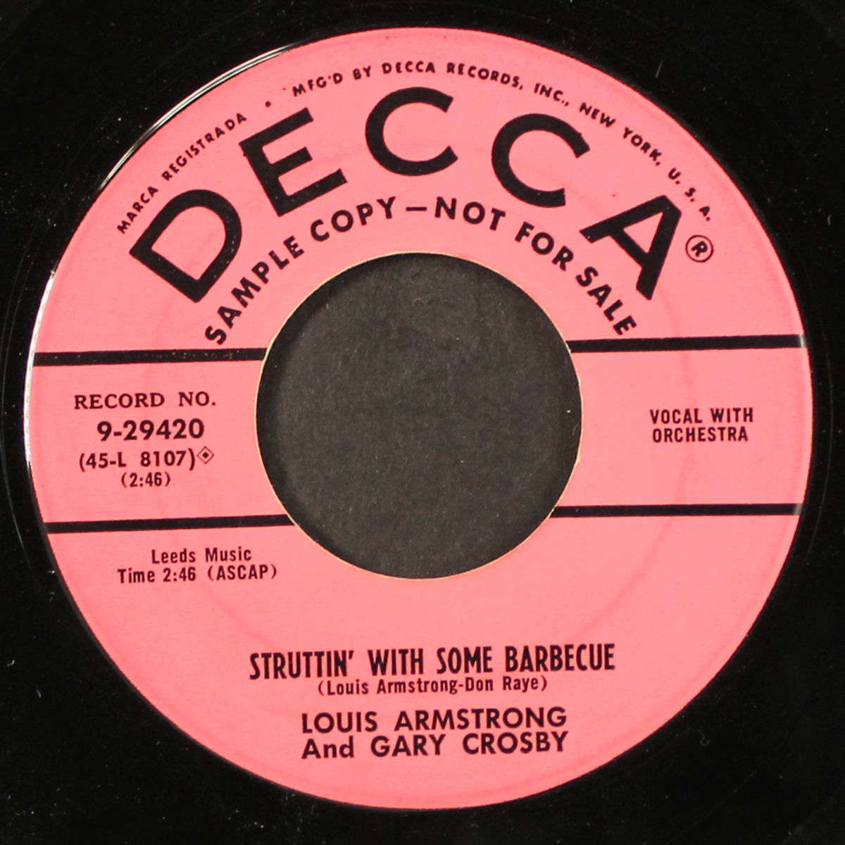 struttin' with some barbecue by LOUIS ARMSTRONG & GARY CROSBY