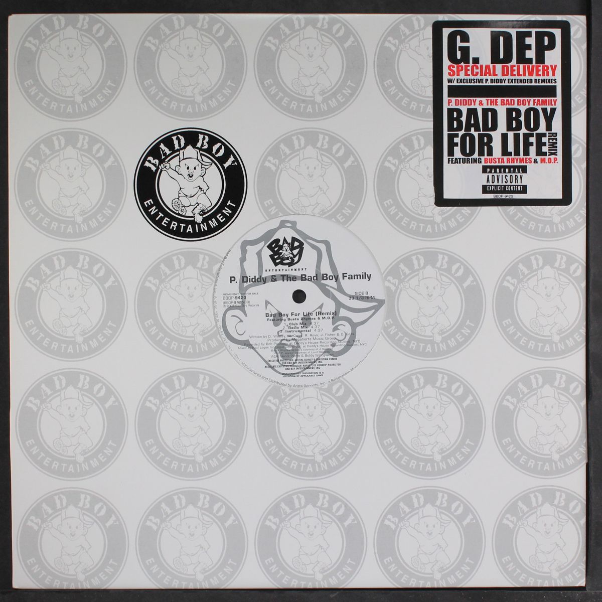 special delivery (p. diddy remixes) / bad boy for life by G. DEP FEAT. BUSTA RHYMES & M.O.P.