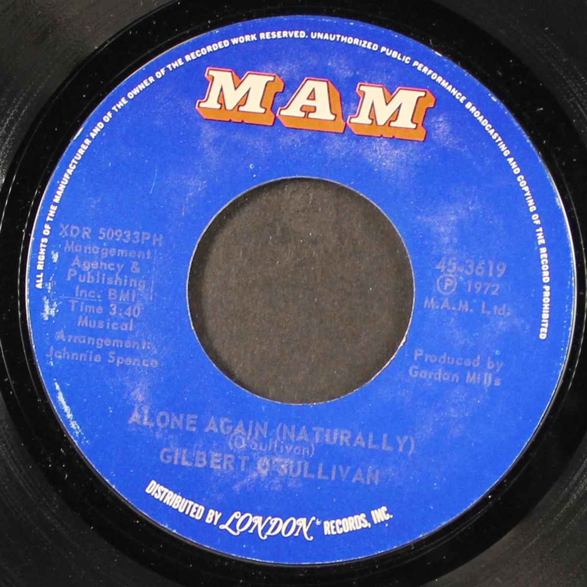 alone again (naturally / save it) by GILBERT O'SULLIVAN