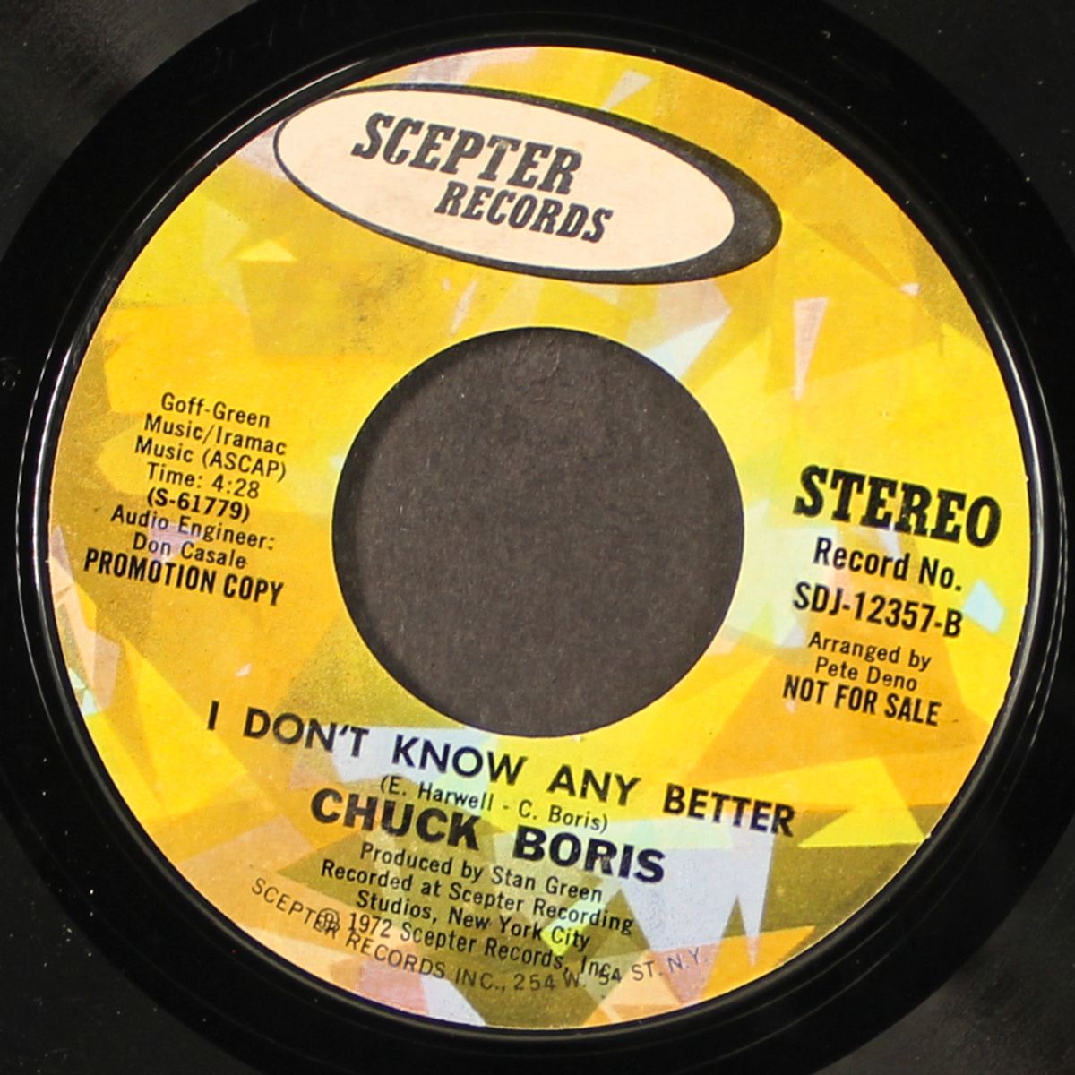 my baby's comin' home / i don't know any better by CHUCK BORIS