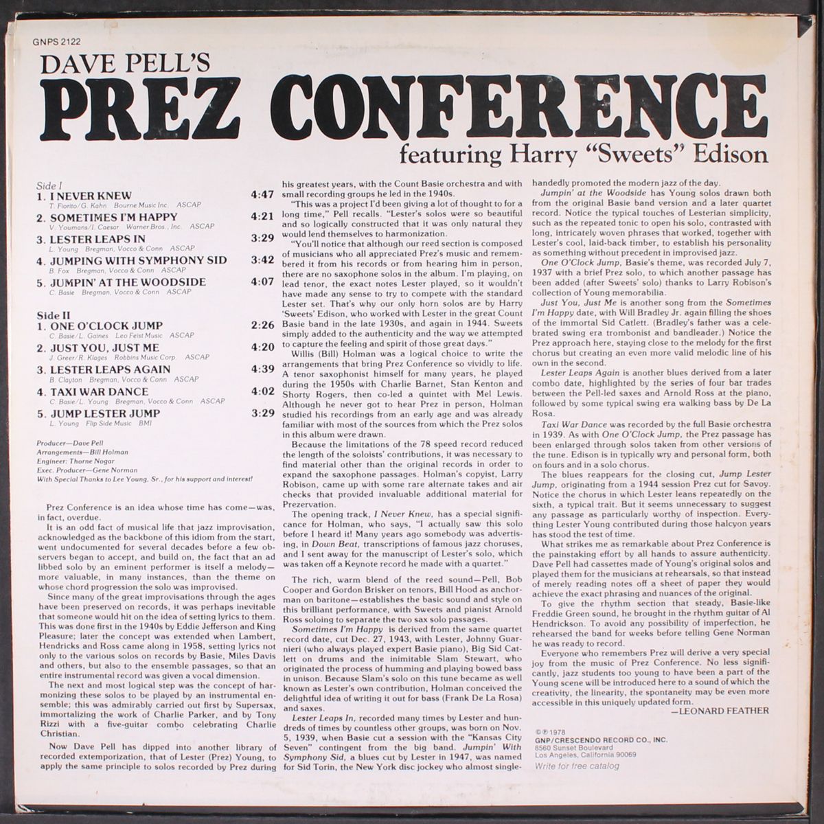 prez conference by DAVE PELL
