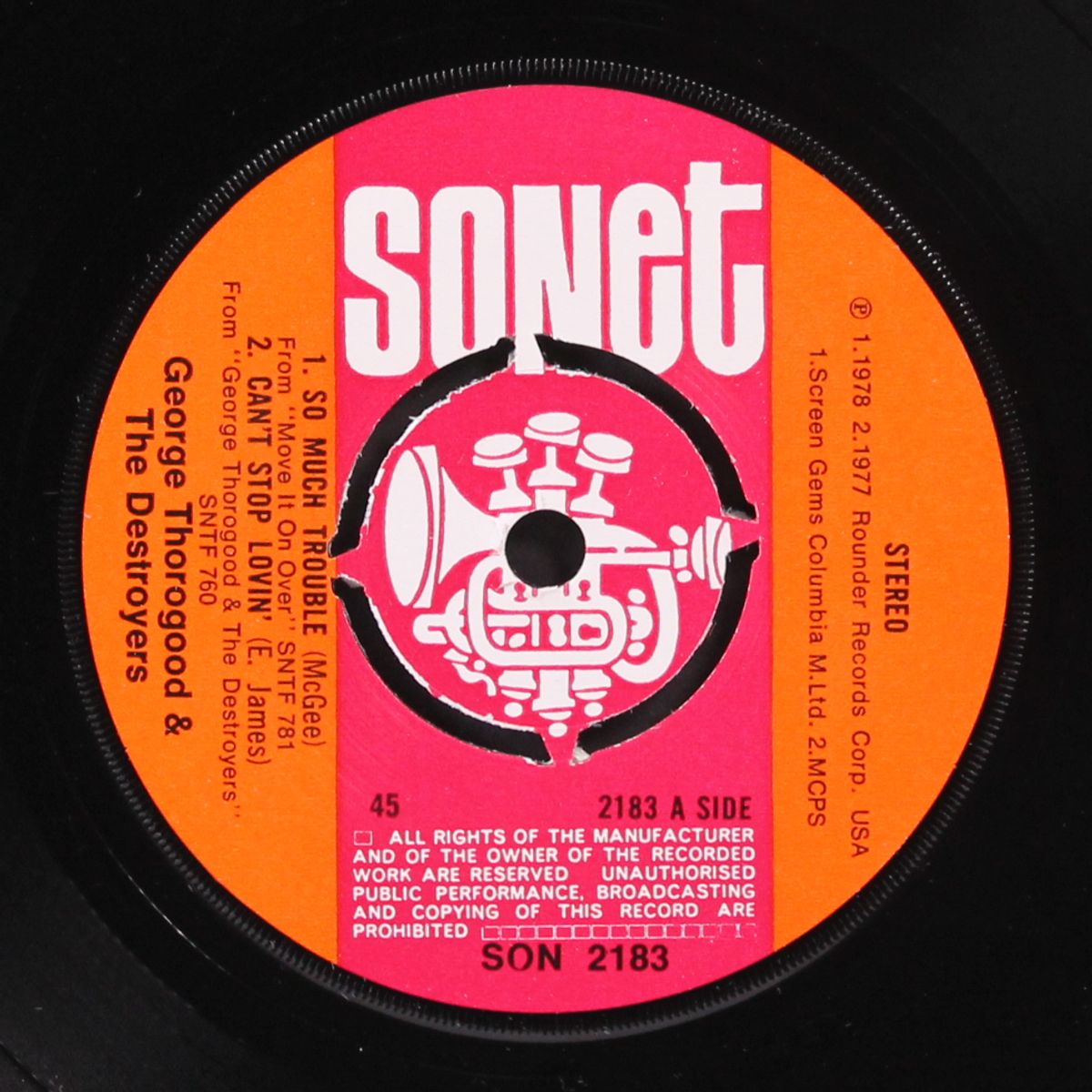 so much trouble +3 by GEORGE THOROGOOD & DESTROYERS