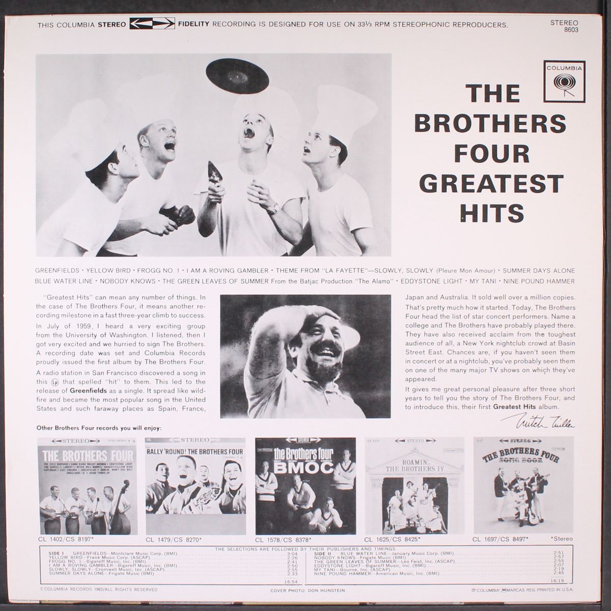 greatest hits by BROTHERS FOUR