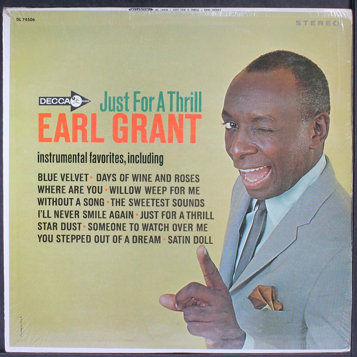 just for a thrill by EARL GRANT