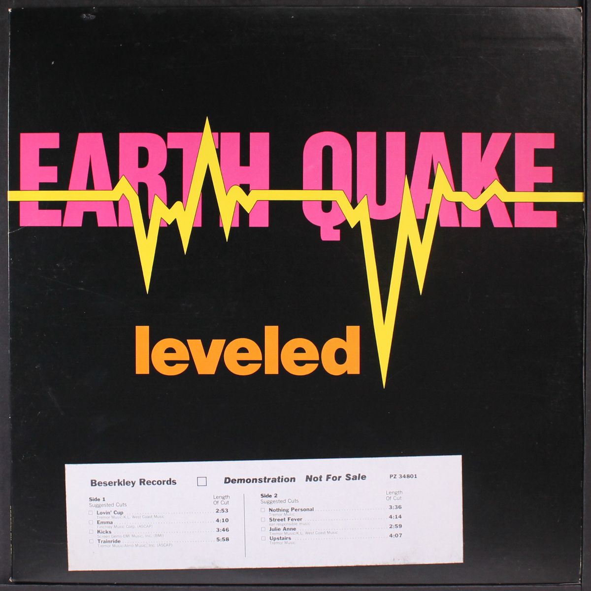 leveled by EARTHQUAKE