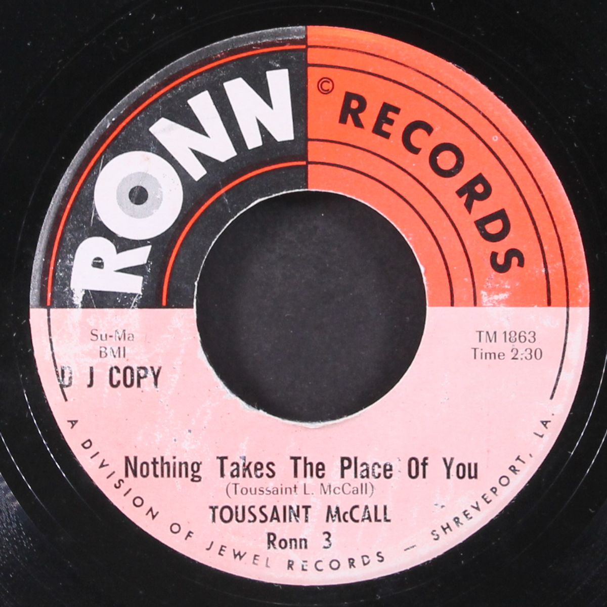 nothing takes the place of you / same by TOUSSAINT MCCALL
