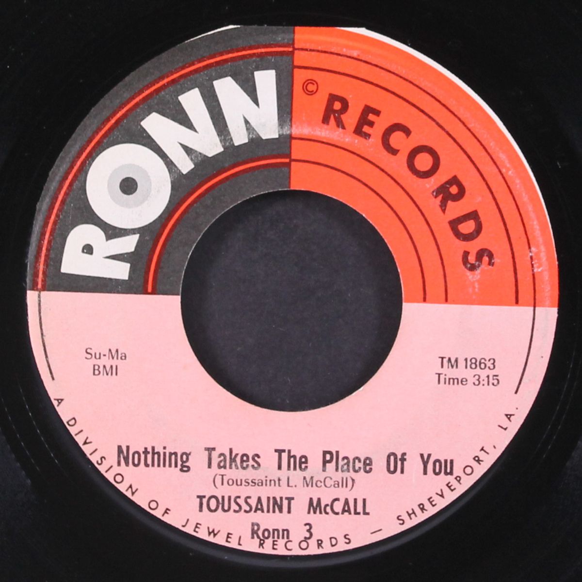shimmy / nothing takes the place of you by TOUSSAINT MCCALL