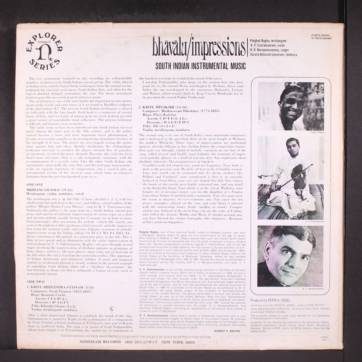 bhavalu / impressions: south indian instrumental music by VARIOUS