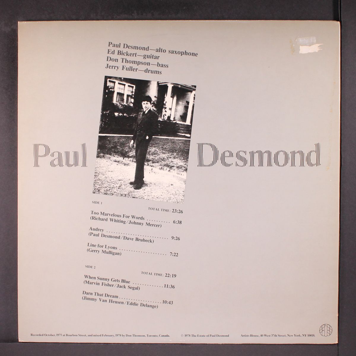 same by PAUL DESMOND