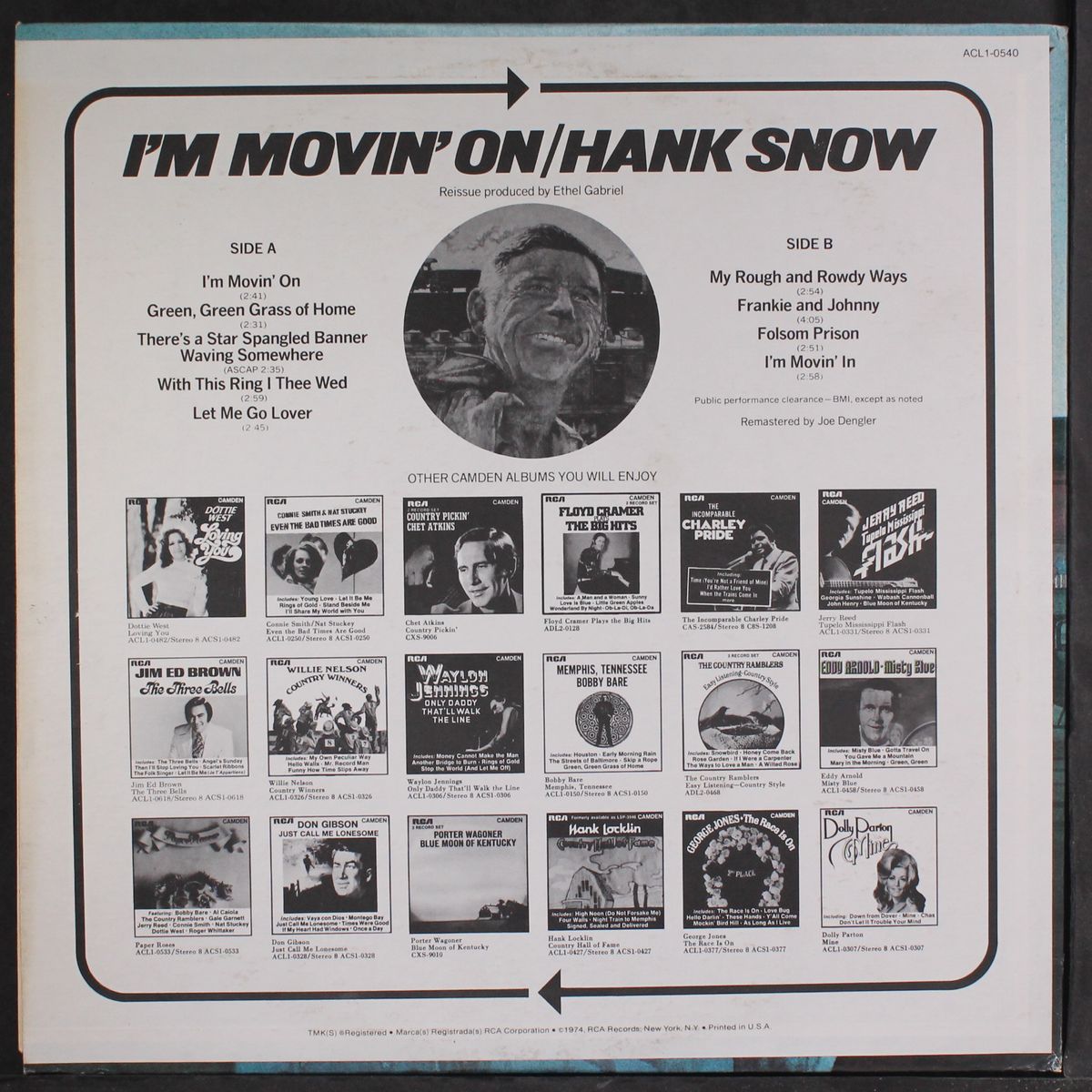i'm movin' on by HANK SNOW