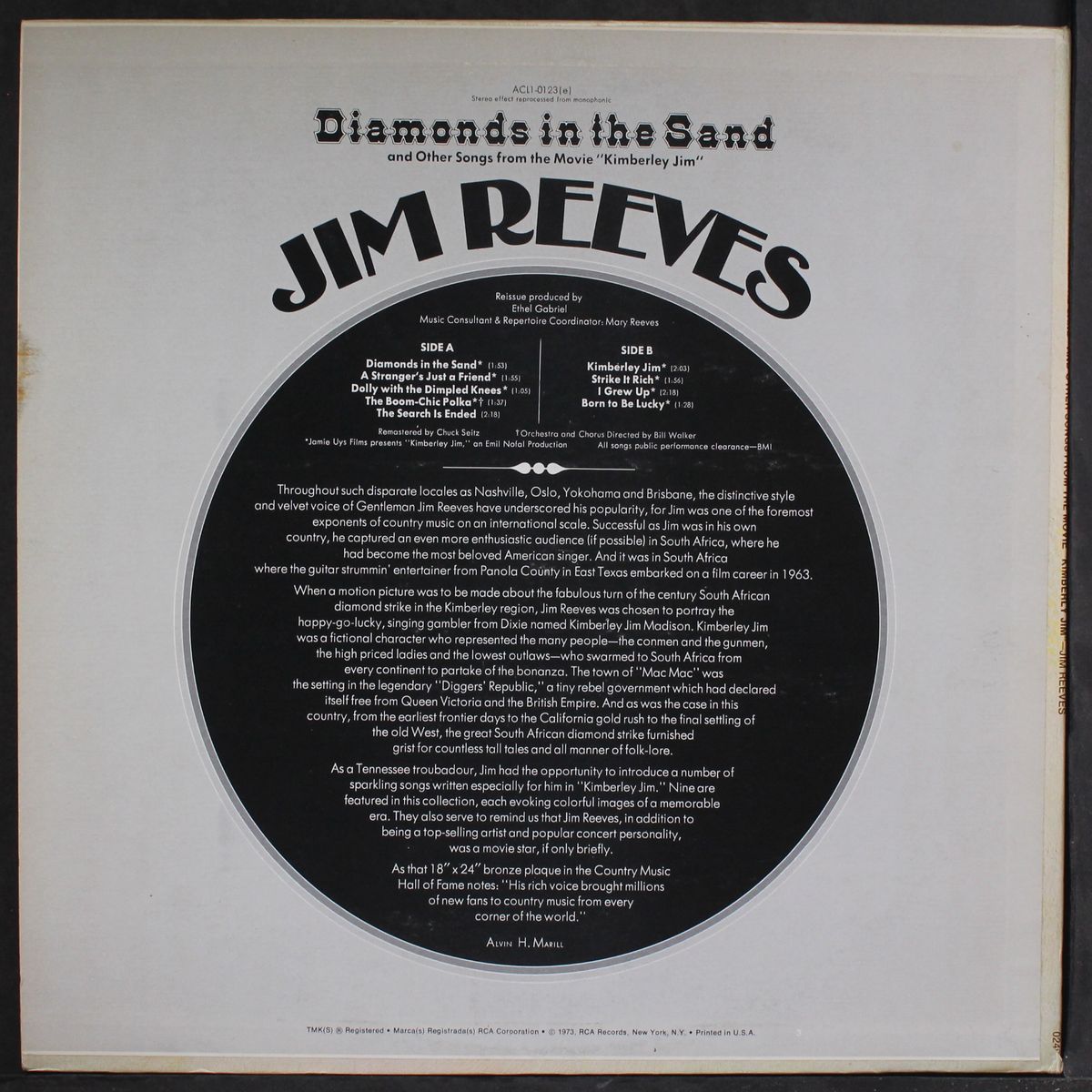 diamonds in the sand by JIM REEVES