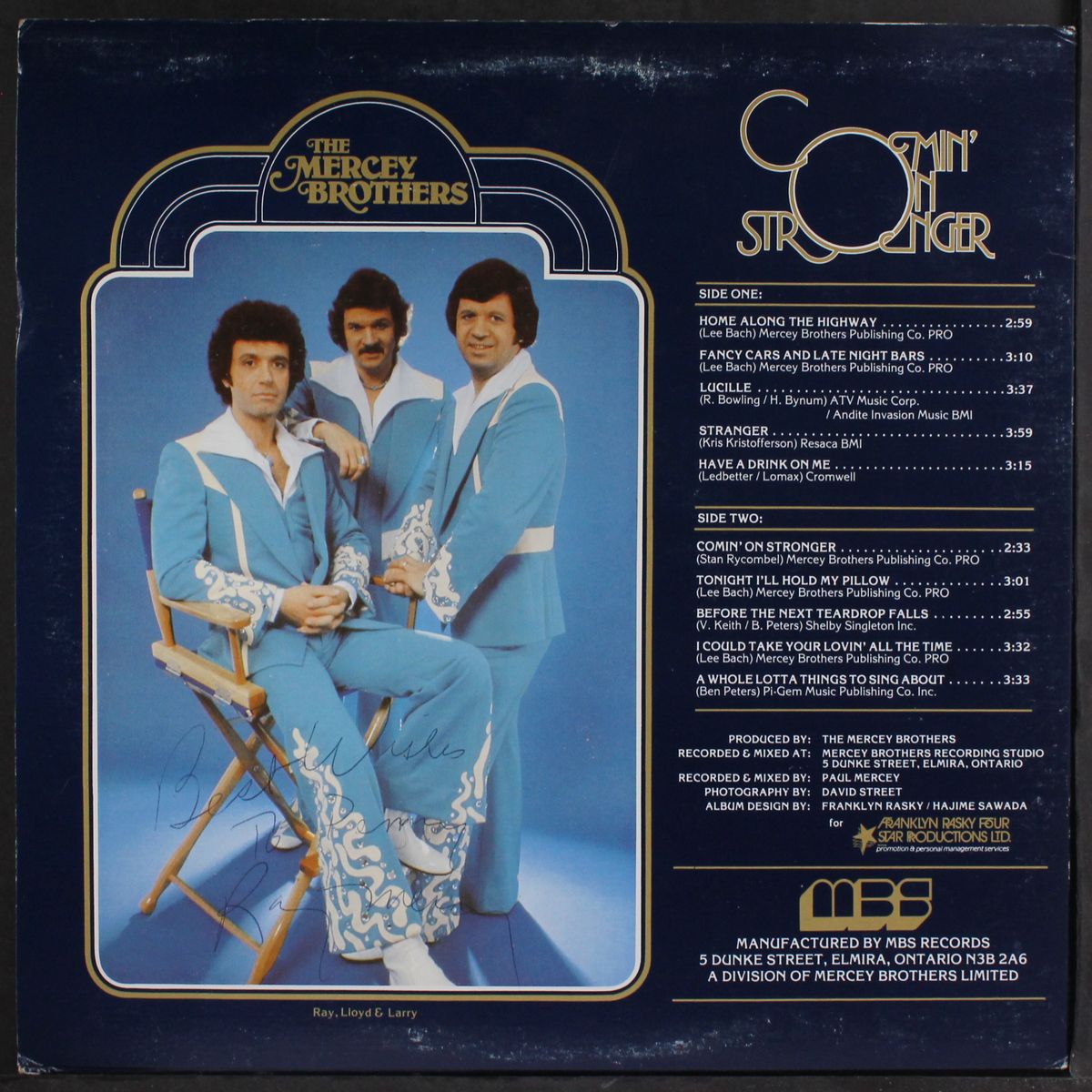 comin' on stronger by MERCEY BROTHERS
