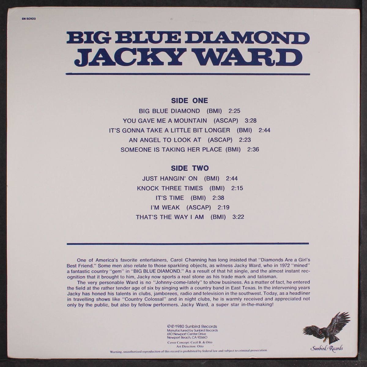 big blue diamond by JACKY WARD