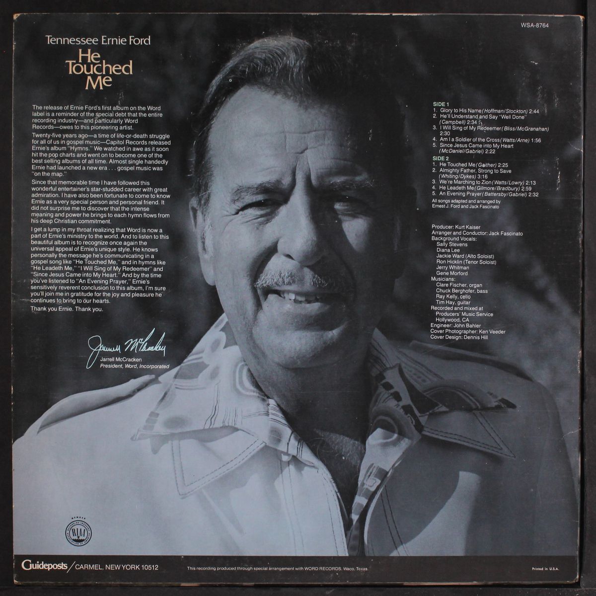 he touched me by TENNESSEE ERNIE FORD