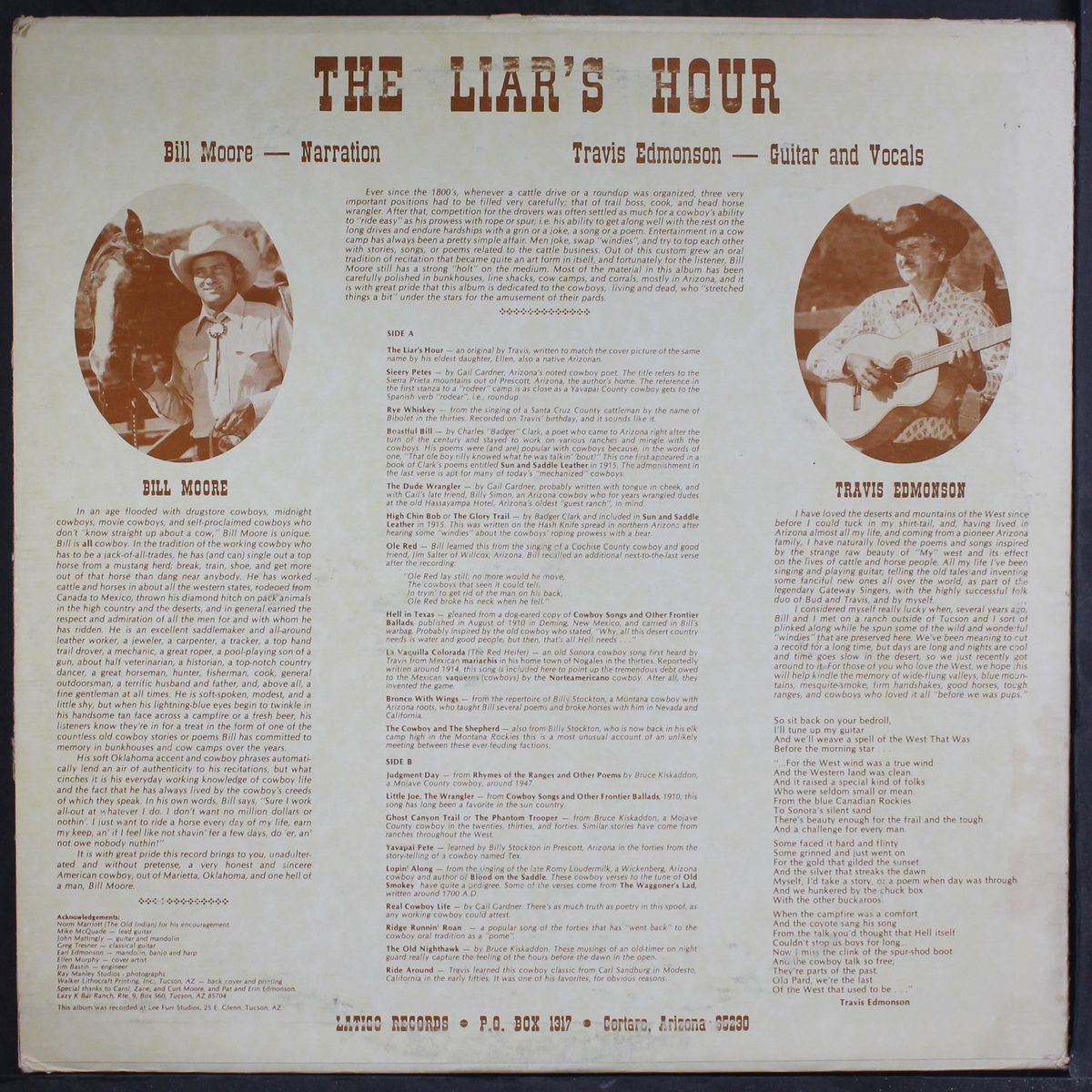 the liar's hour by BILL MOORE / TRAVIS EDMONSON
