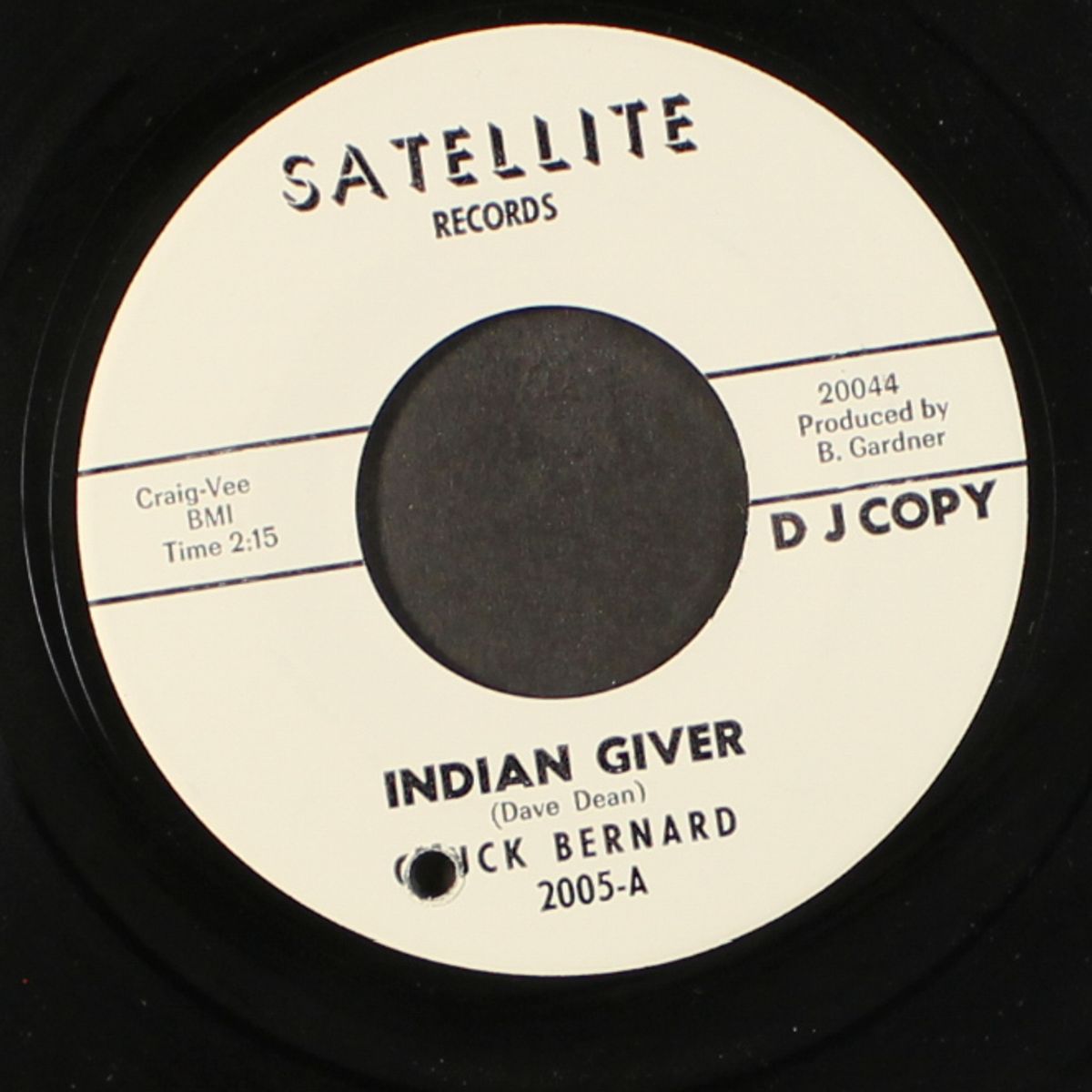 indian giver / dial my number by CHUCK BERNARD