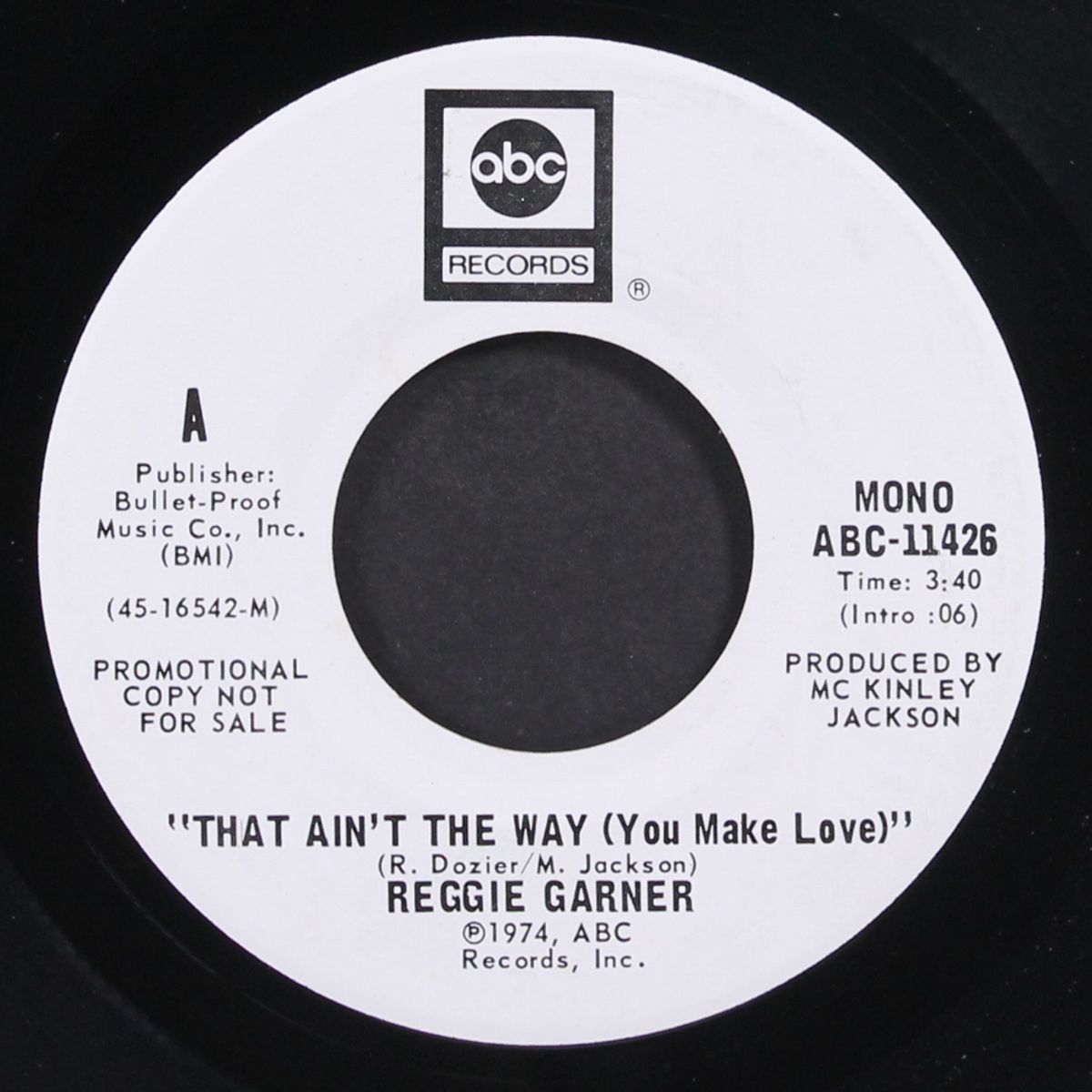 that ain't the way / mono by REGGIE GARNER