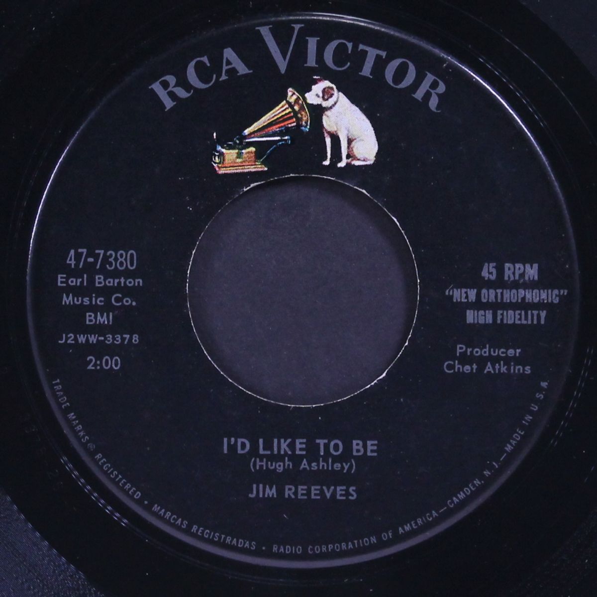 i'd like to be / billy bayou by JIM REEVES