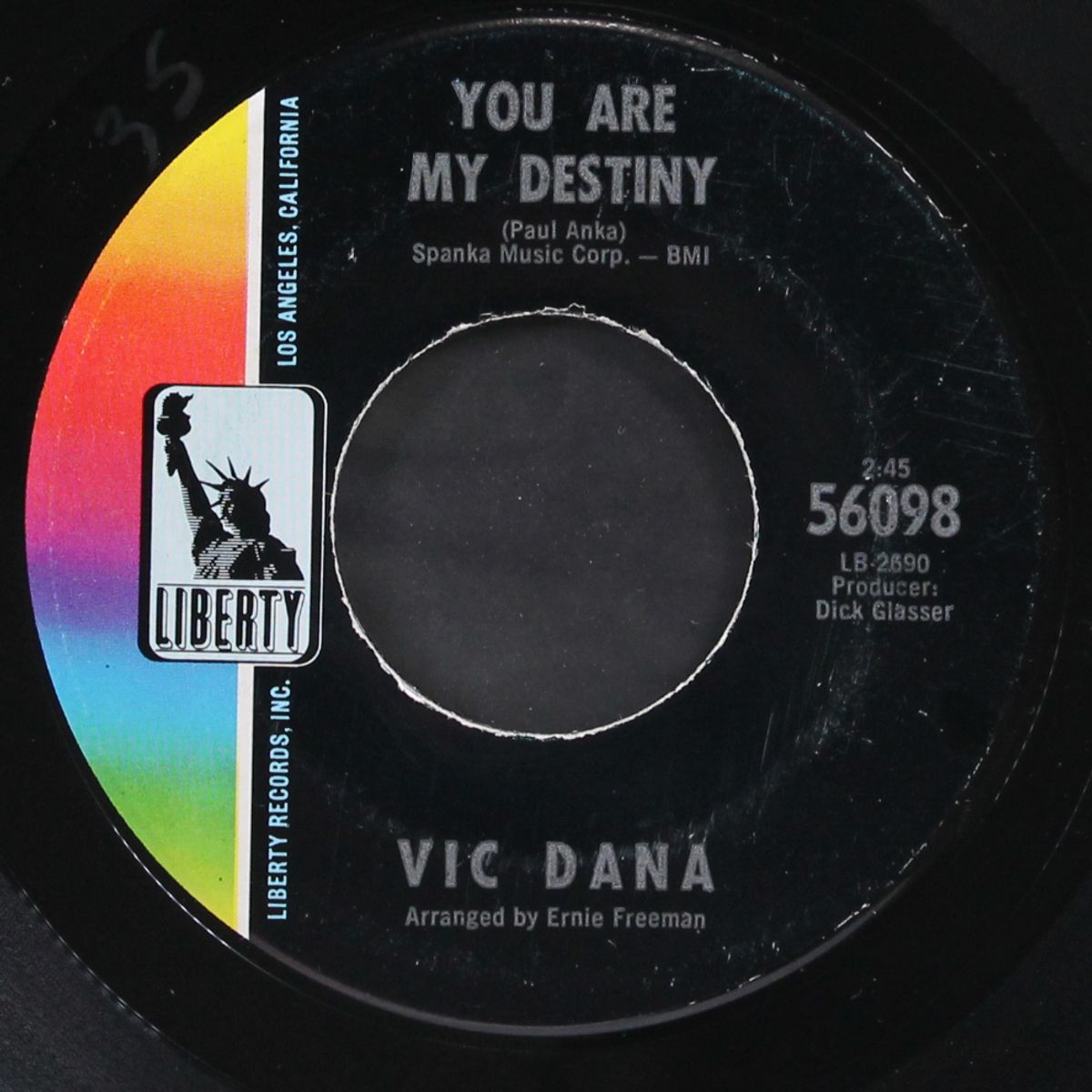 you are my destiny by VIC DANA