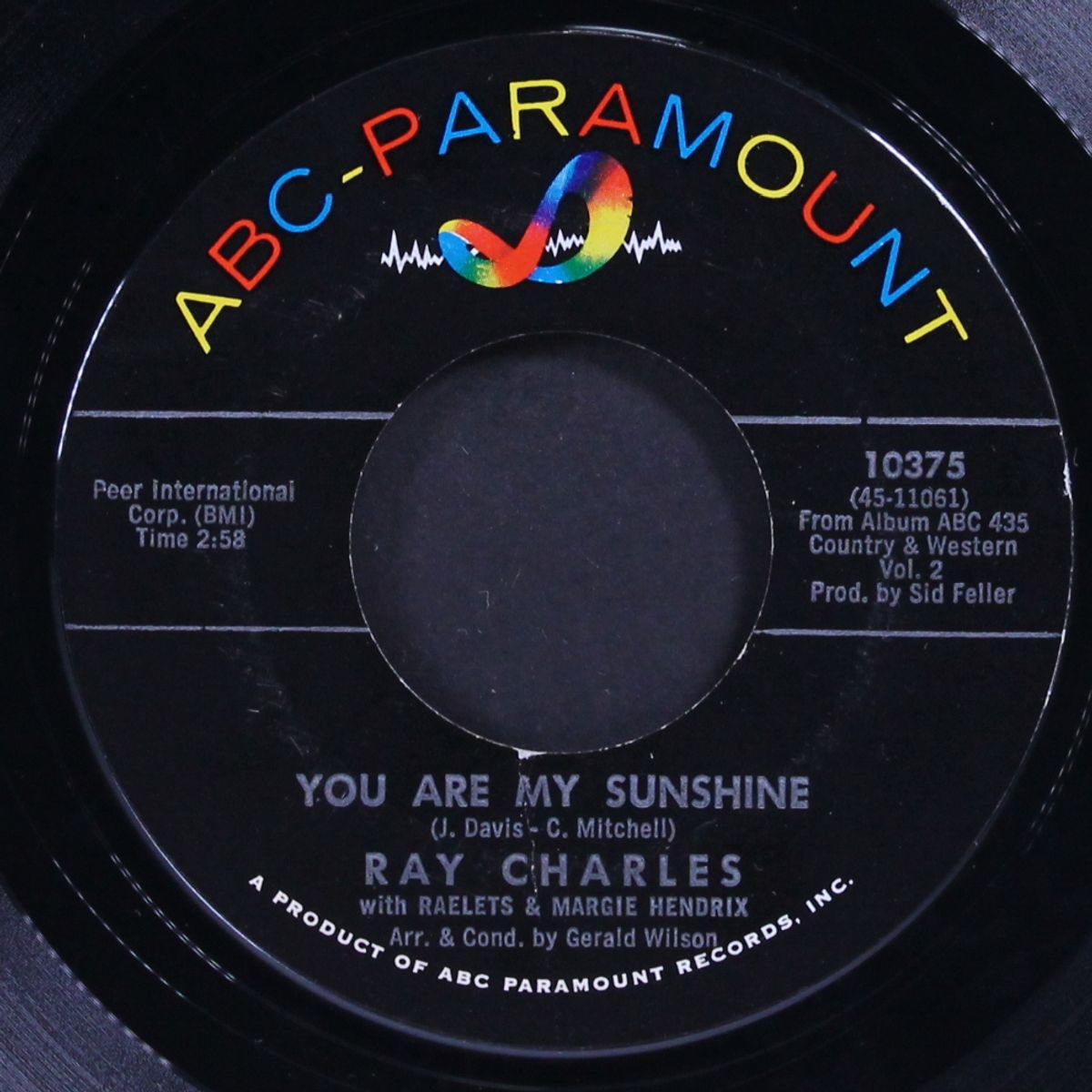 your cheatin' heart / you are my sunshine by RAY CHARLES