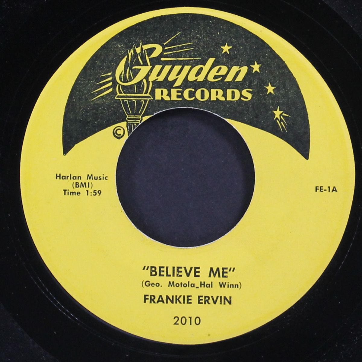 believe me / why don't you go by FRANKIE ERVIN & GROUP