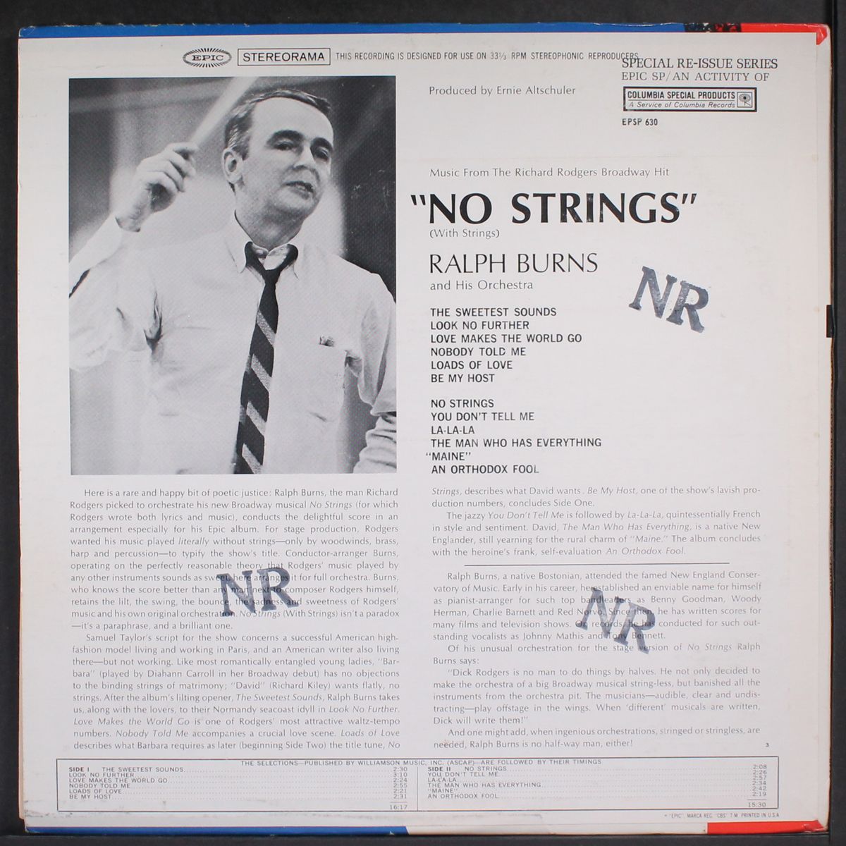 no strings by RALPH BURNS