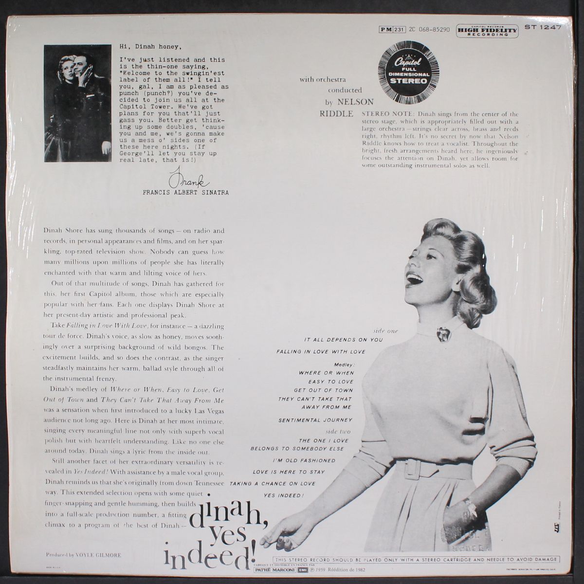 dinah, yes indeed! by DINAH SHORE