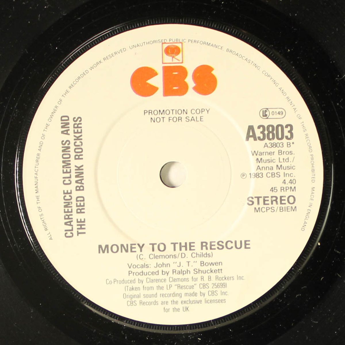 resurrection shuffle / money to the rescue by CLARENCE CLEMONS & RED BANK ROCKERS