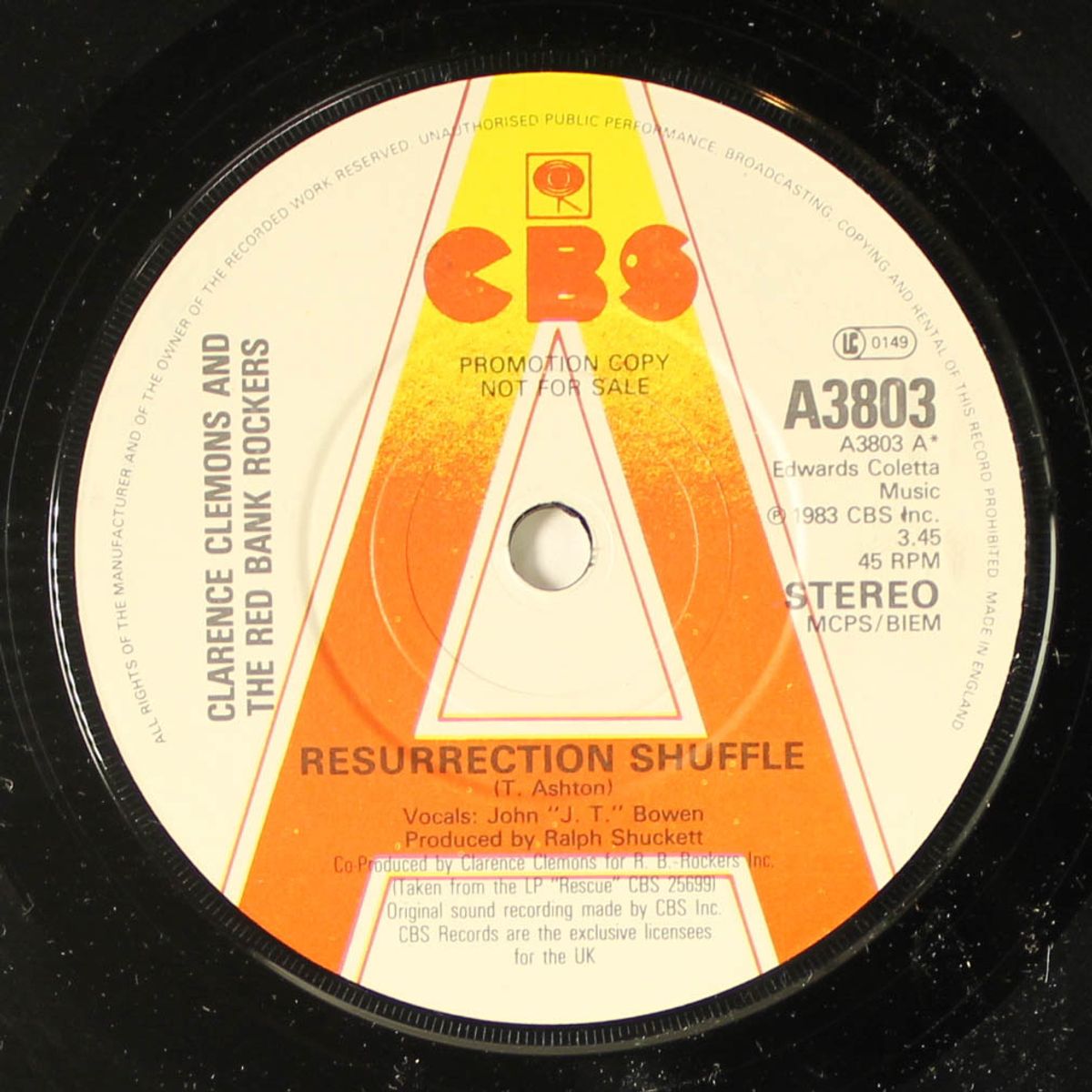 resurrection shuffle / money to the rescue by CLARENCE CLEMONS & RED BANK ROCKERS
