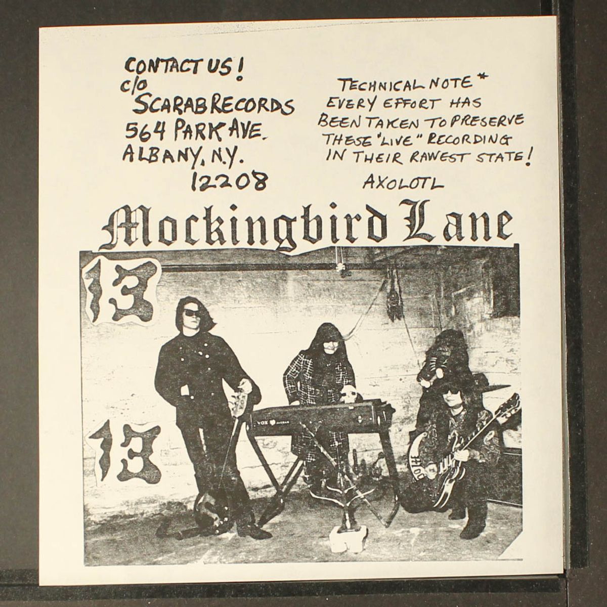 hornet's nest! / my hearse (is double parked) by 1313 MOCKINGBIRD LANE