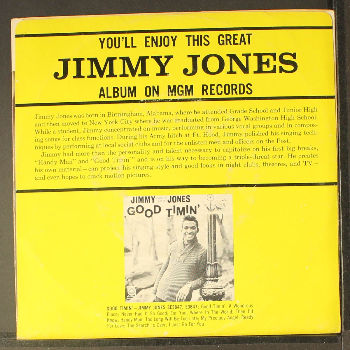 i just go for you / that's when i cried by JIMMY JONES