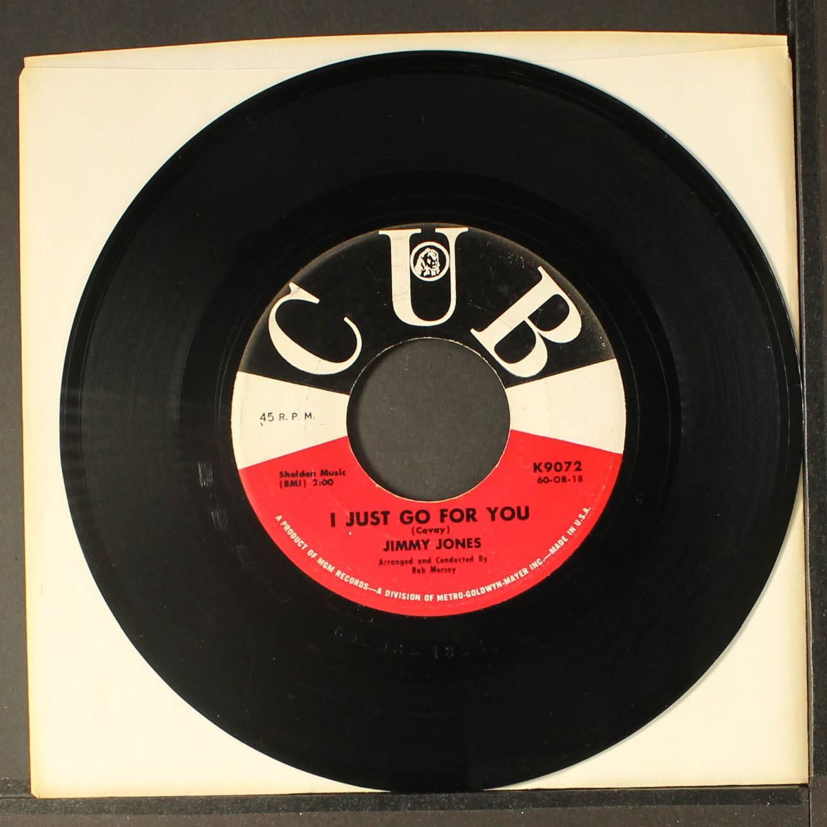 i just go for you / that's when i cried by JIMMY JONES